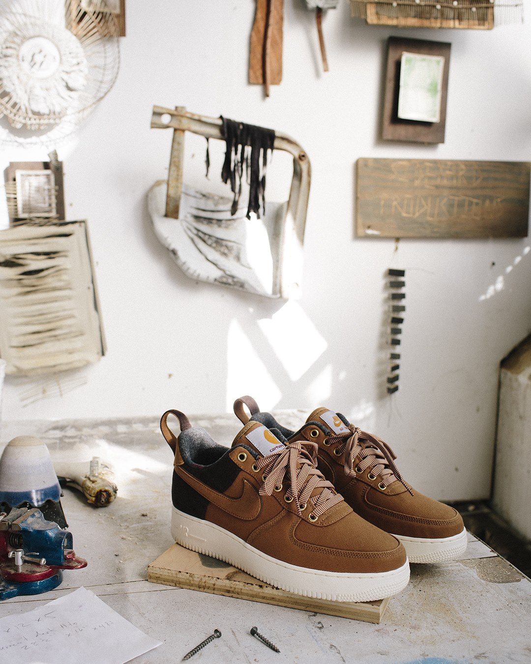 The Nike x Carhartt WIP Air Force 1 '07 Premium drops in Mens + GS