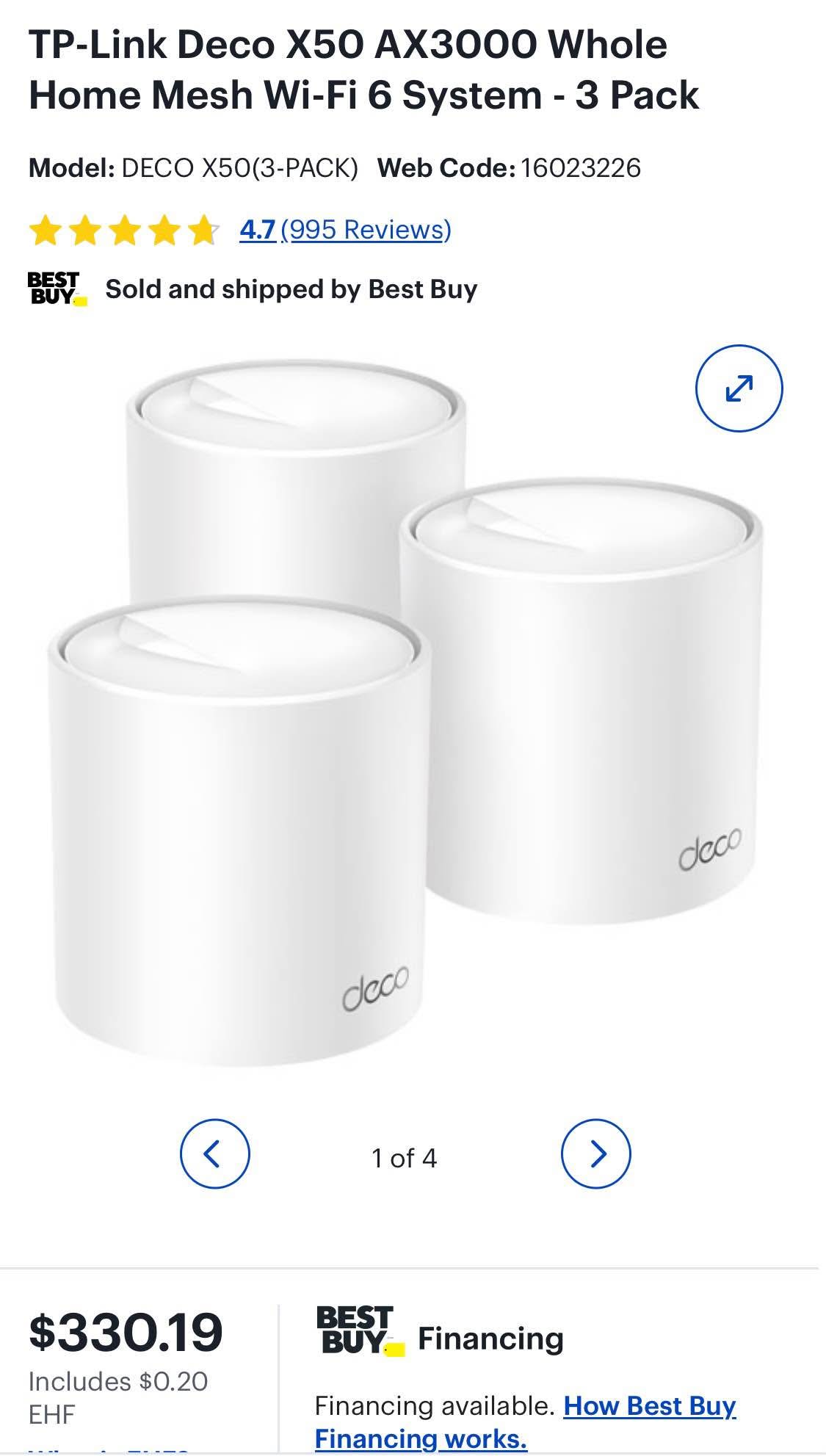 TP-Link Deco AX3000 Système WiFi 6 Mesh - Bridges & Routers - Montreal ...
