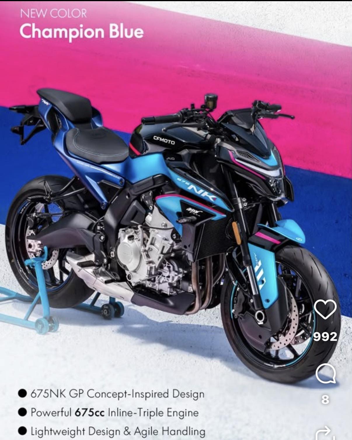 あん The new GP version 🥰🥰 NEW COLOR Champion Blue CFMOTO ○アン NK
