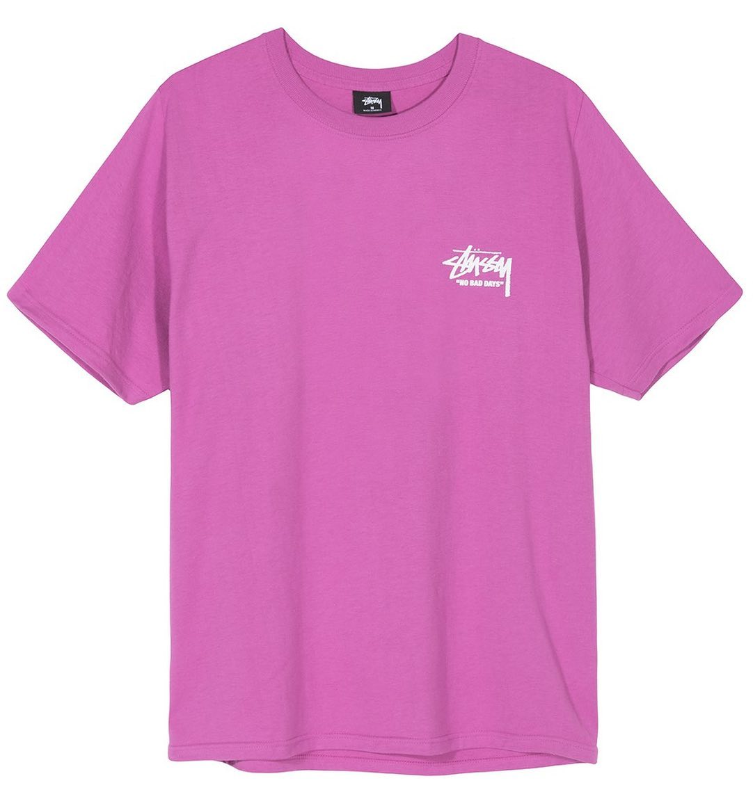 Summer '19 - Carnation tee “NO BAD DAYS” #stussykl #stussy