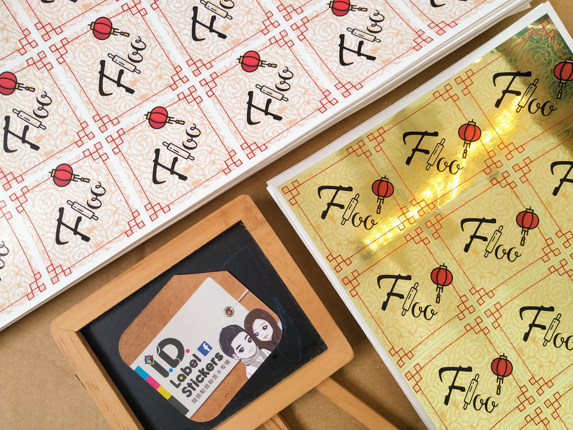 I D Label Stickers 实照 实在是没有空修图的照片早起鸟儿有虫吃早起的店长有米收顾客7am 确认 还可以挤得进今天上半天的制作流程现在中午