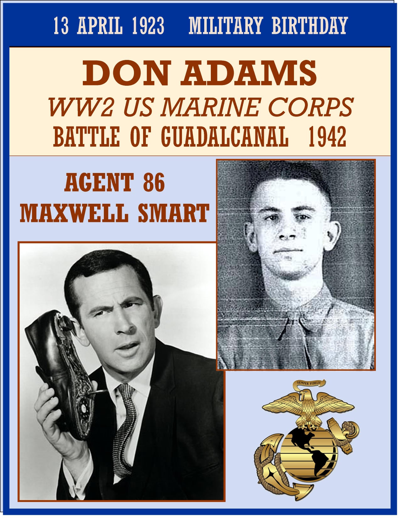 Military History Society of Rochester - 1923 Don Adams (Donald James ...