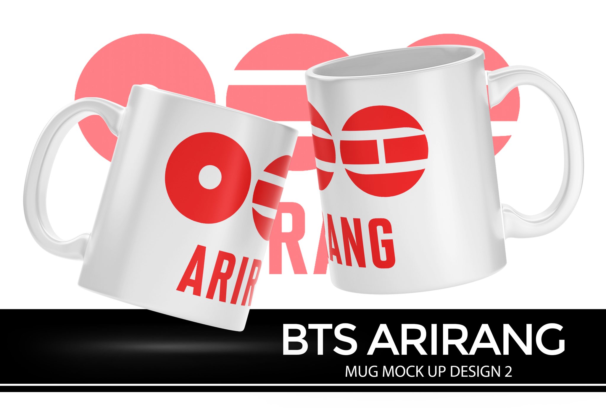 BTS ARIRANG MUGS. 12 DESIGNS AVAILABLE.. PNG.. HIGH RESOLUTION
