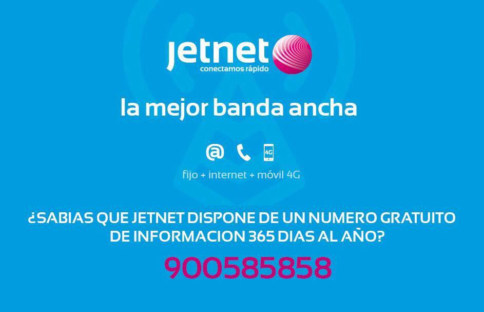 Jetnet - ¿Sabías que Jetnet dispone de un número gratuito de ...
