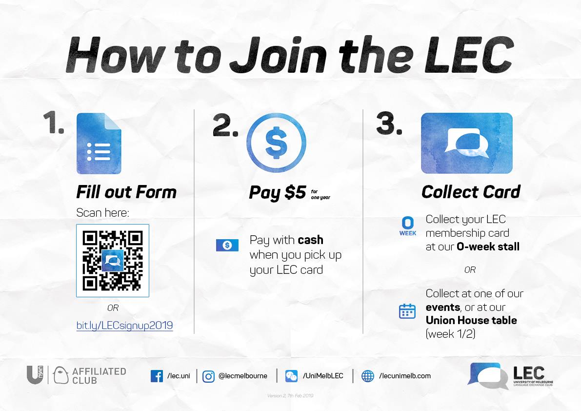 Check... - Language Exchange Club Melbourne University - LEC | Facebook