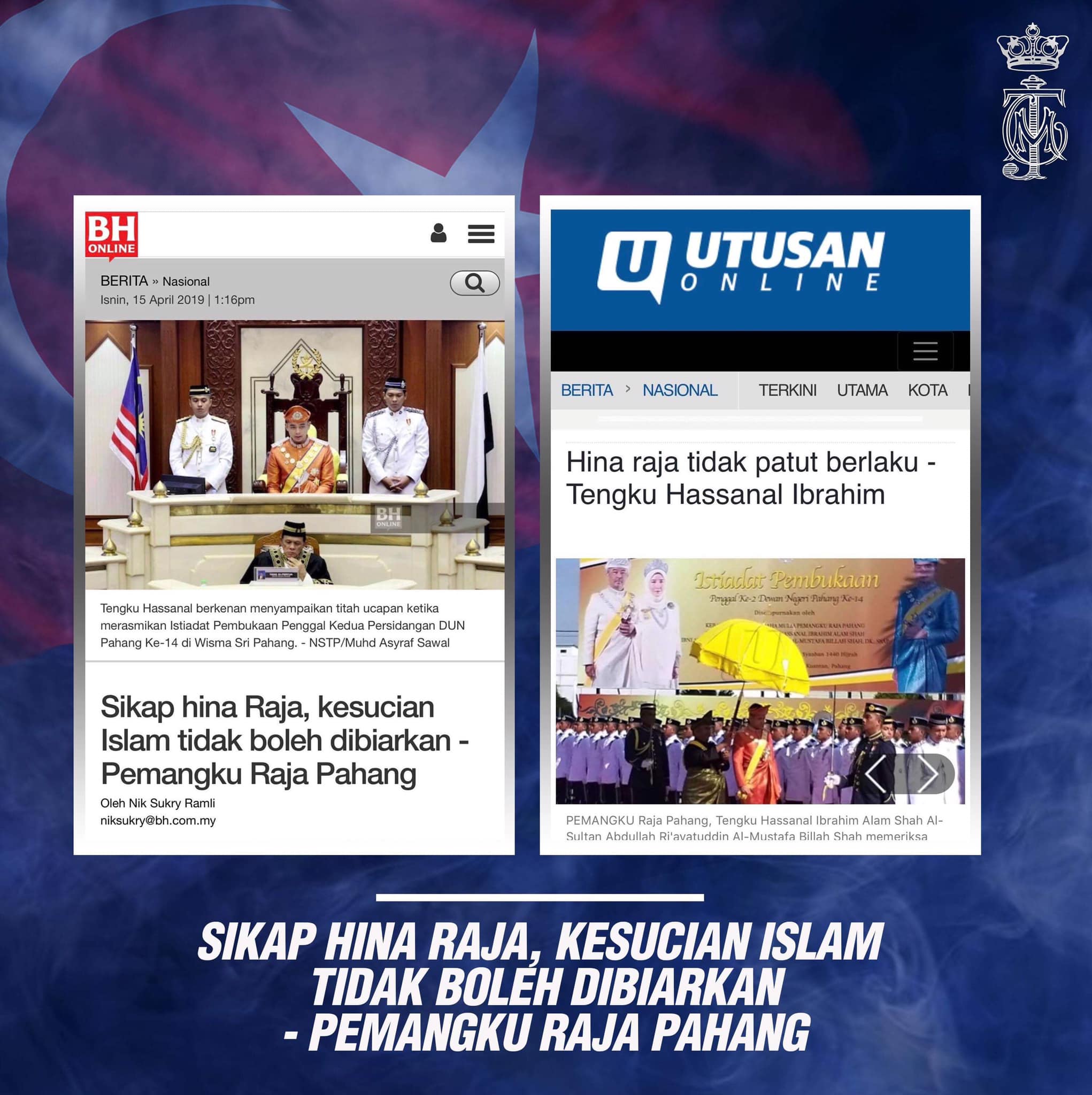 SIKAP HINA RAJA, KESUCIAN... - HRH Crown Prince of Johor