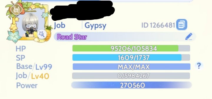 Gypsy character for sale in Ragnarok Origin