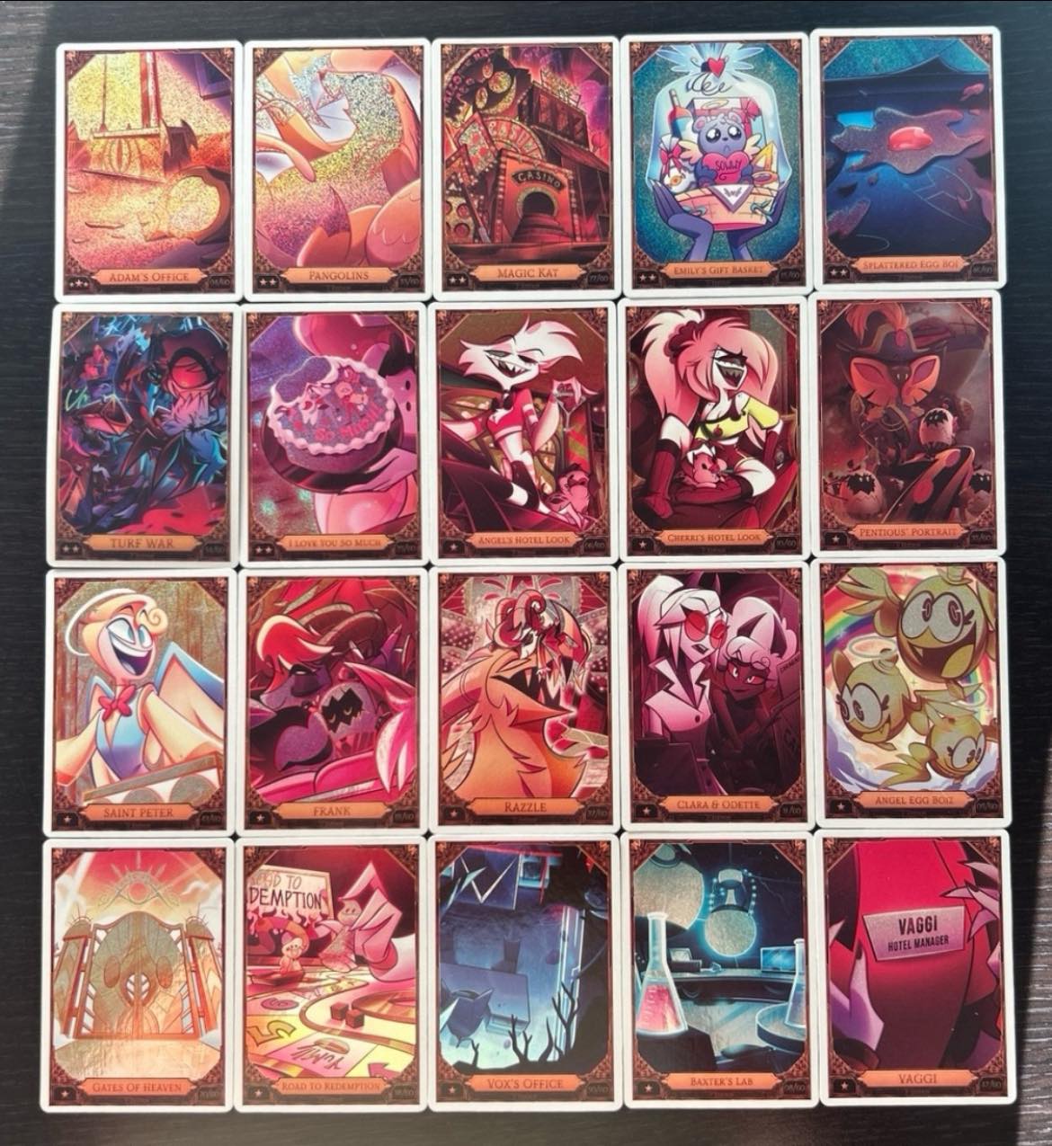 F/S Hazbin Hotel 1st Edition Foil and NF Trading Cards