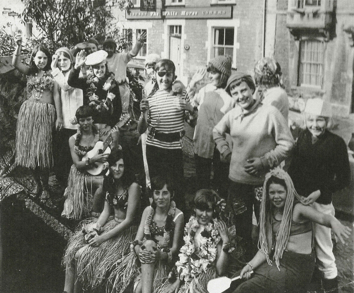 Frome Past & Present - Participants in the 1968 Frome Carnival outside ...