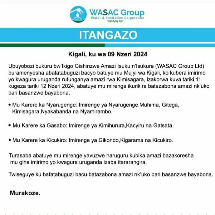Wasac Rwanda