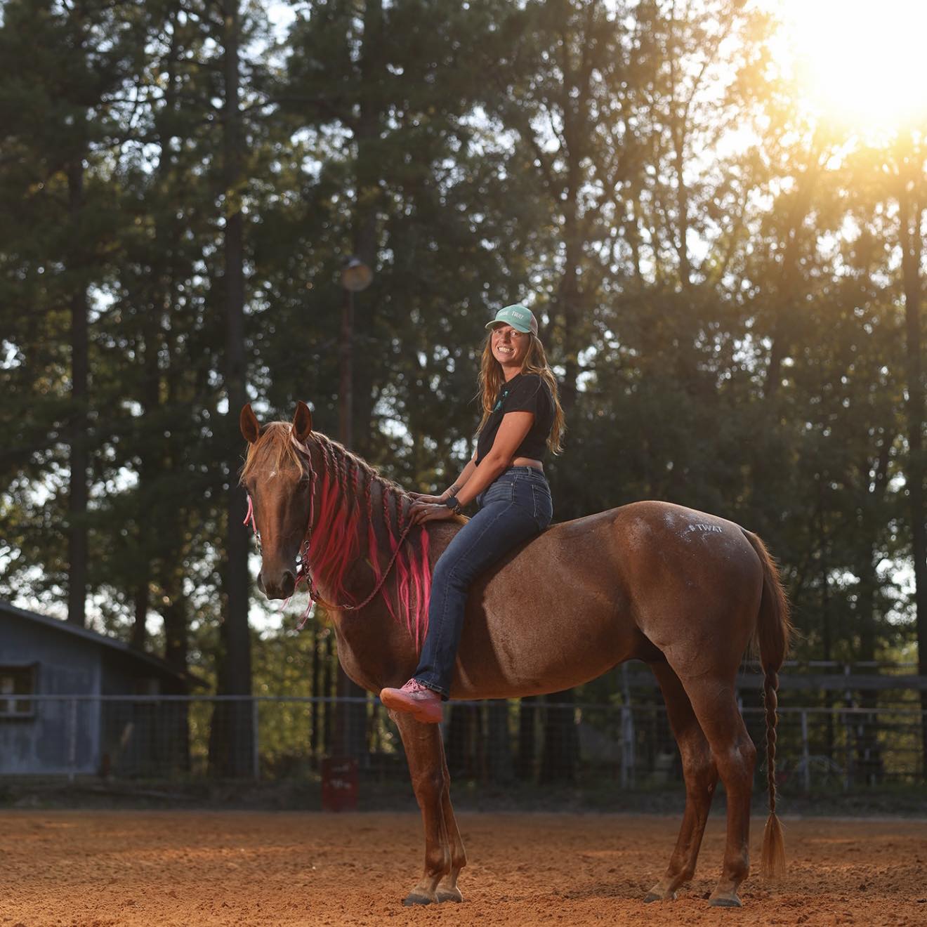 First time bareback and less than 30 rides! Danielle Wes you got a good ...