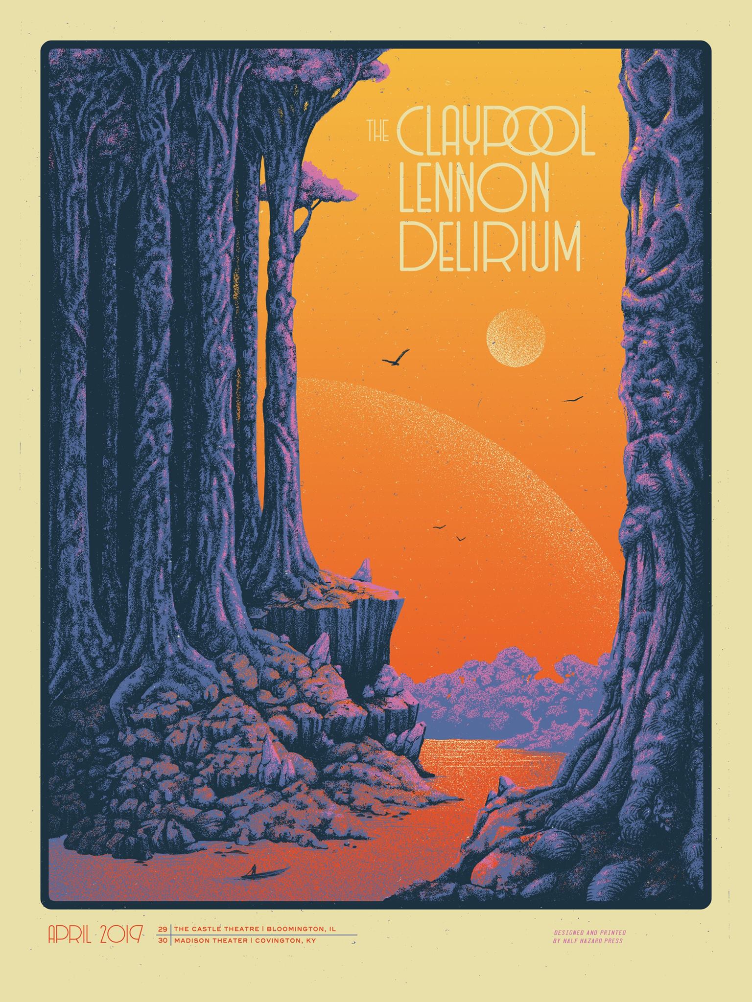 The poster for the show in Irving, TX is designed by