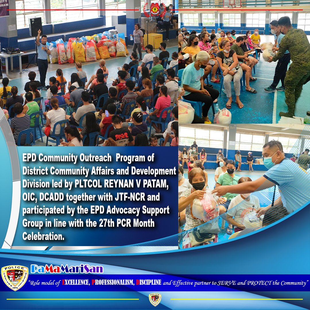EPD nagsagawa ng Community Outreach Program kaugnay ng 27th PCR Month ...