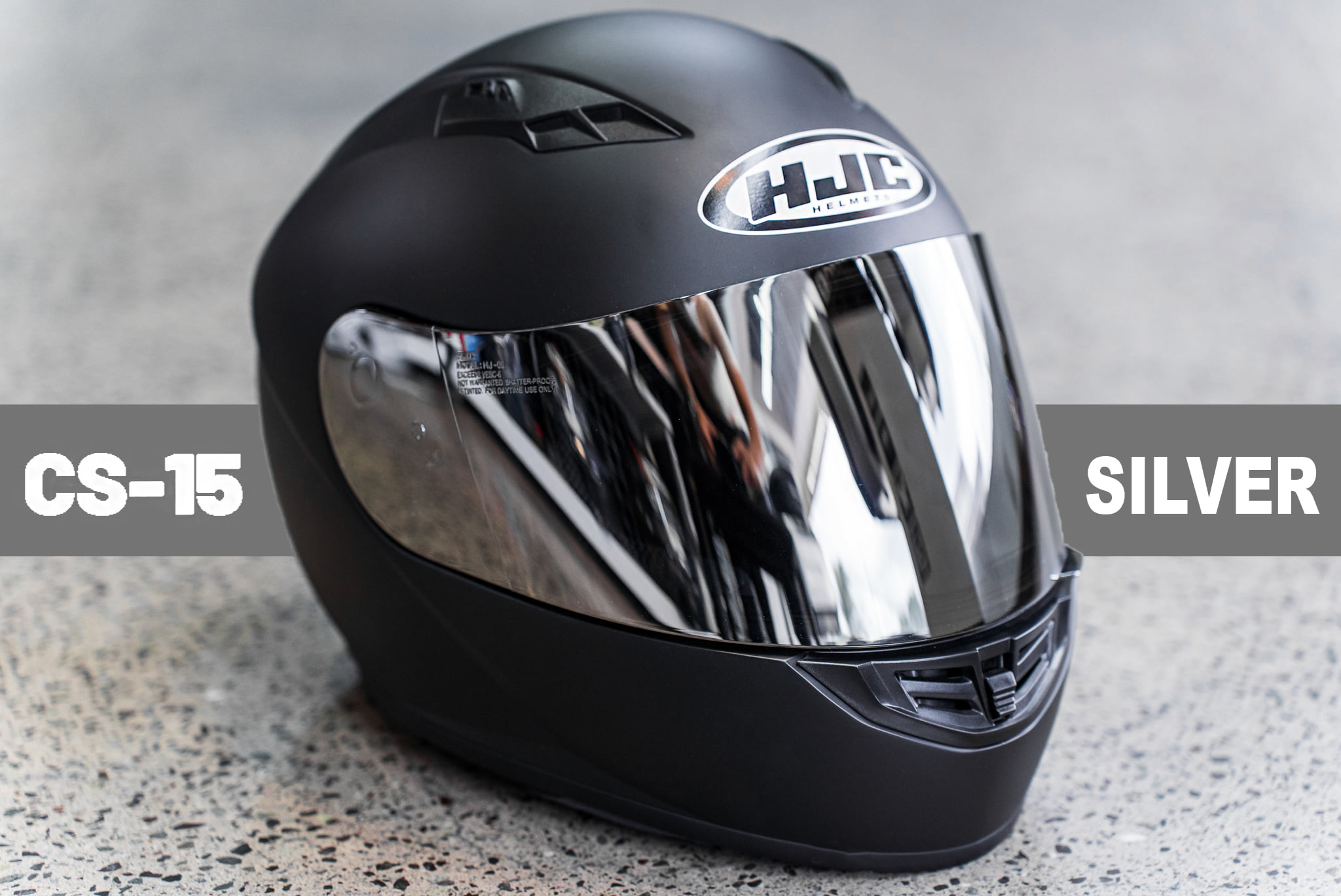 hjc cs-5 helmet medium chrome - CS-5N DOT approved with plush interior and adjustable vent. HJC i20N Helmet - Solid