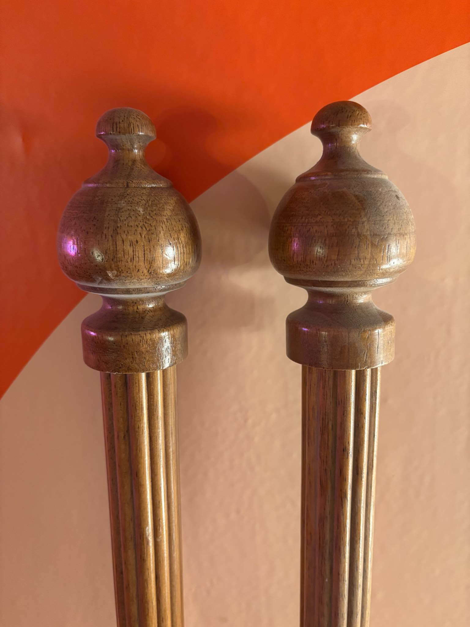 Vintage MCM wooden curtain rods - Home Decor - Seattle, Washington