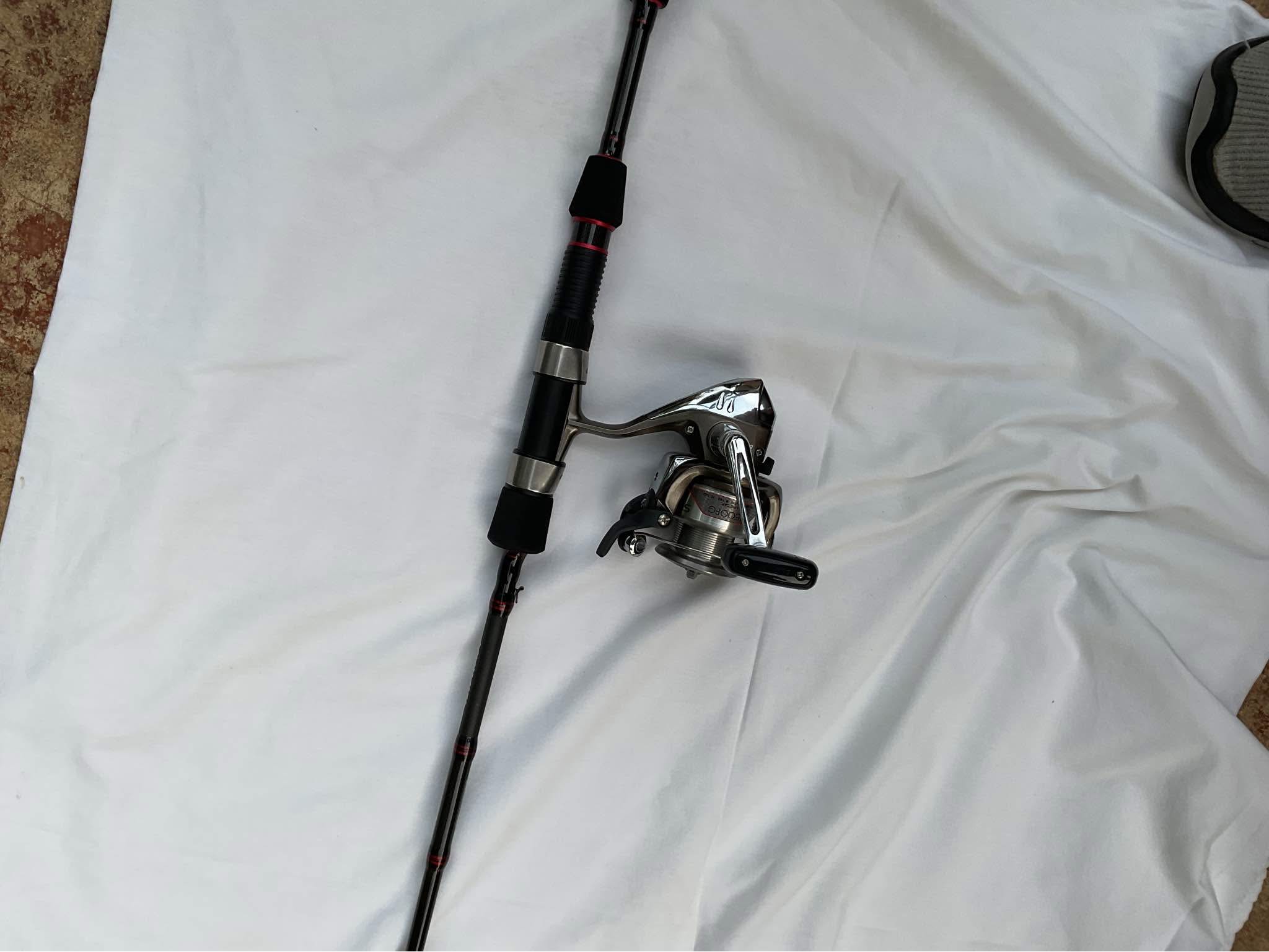 eagle claw talon used as fish hook Daiwa CLSVTW150XH-B Coastal SV and cobia. Model:ABF-30B lingcod