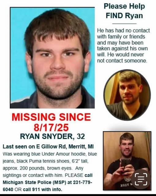 Missing in Michigan | RYAN IS STILL MISSING 2/20/26 | Facebook
