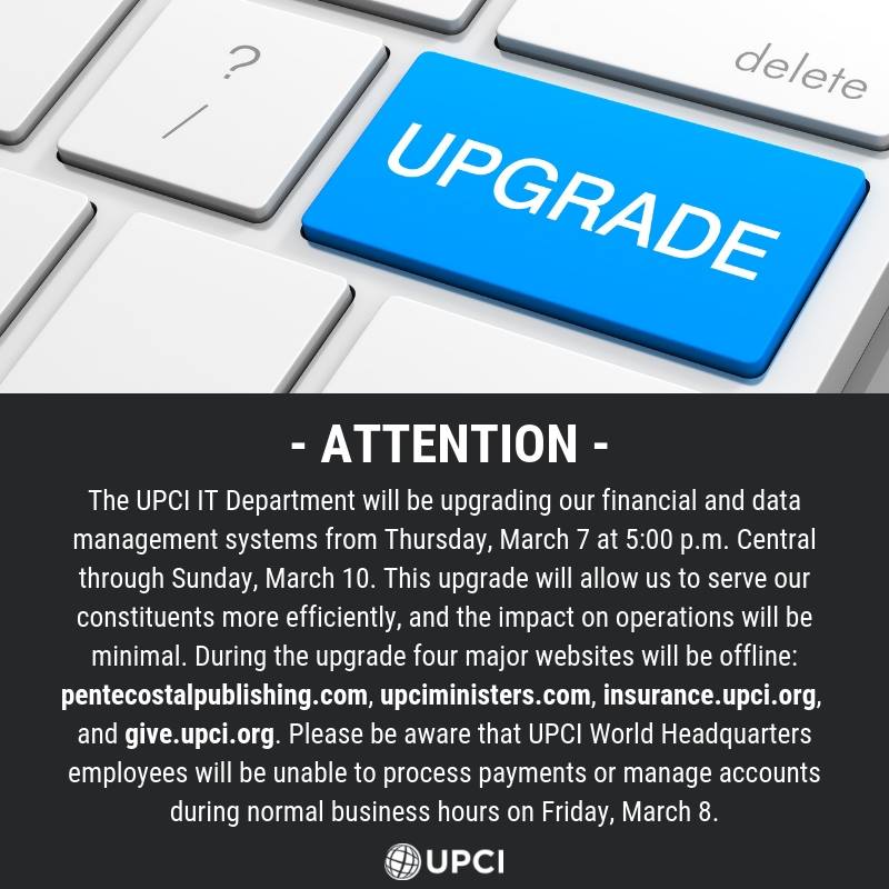 The UPCI IT... - United Pentecostal Church International