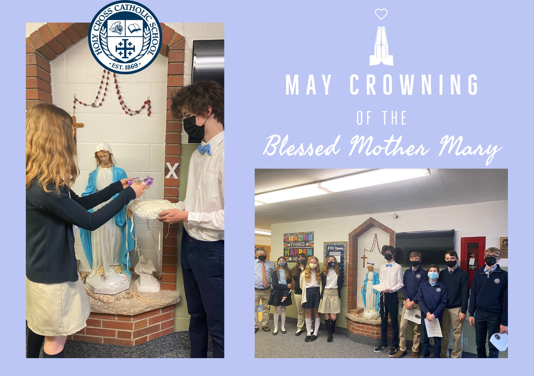 Today, our 8th graders led us... - Holy Cross Catholic School | Facebook
