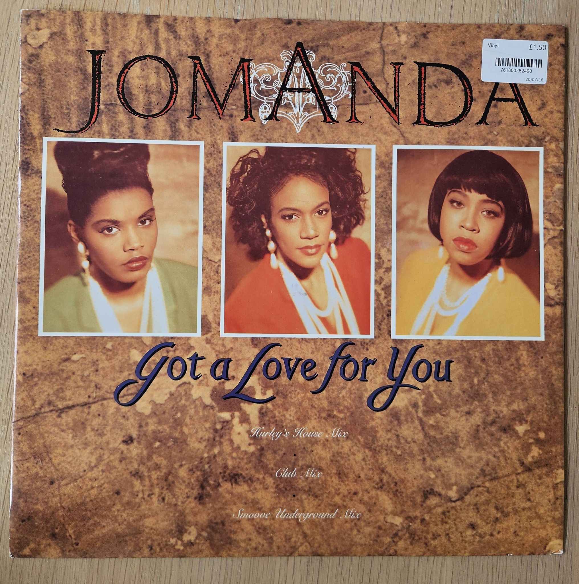 Jomanda's 'Got a Love for You' vinyl record for sale