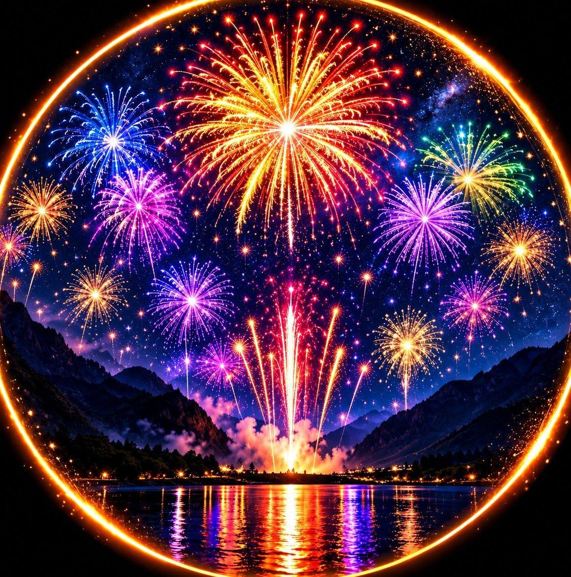 WOLF FIREWORKS 🐺 Wait… is that a WOLF in the sky?! 🐺🤯 This fireworks ...