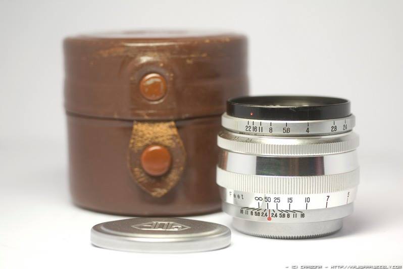 Asahiflex IIa with Asahi Kogaku Takumar 58mm f/2.4 lens installed