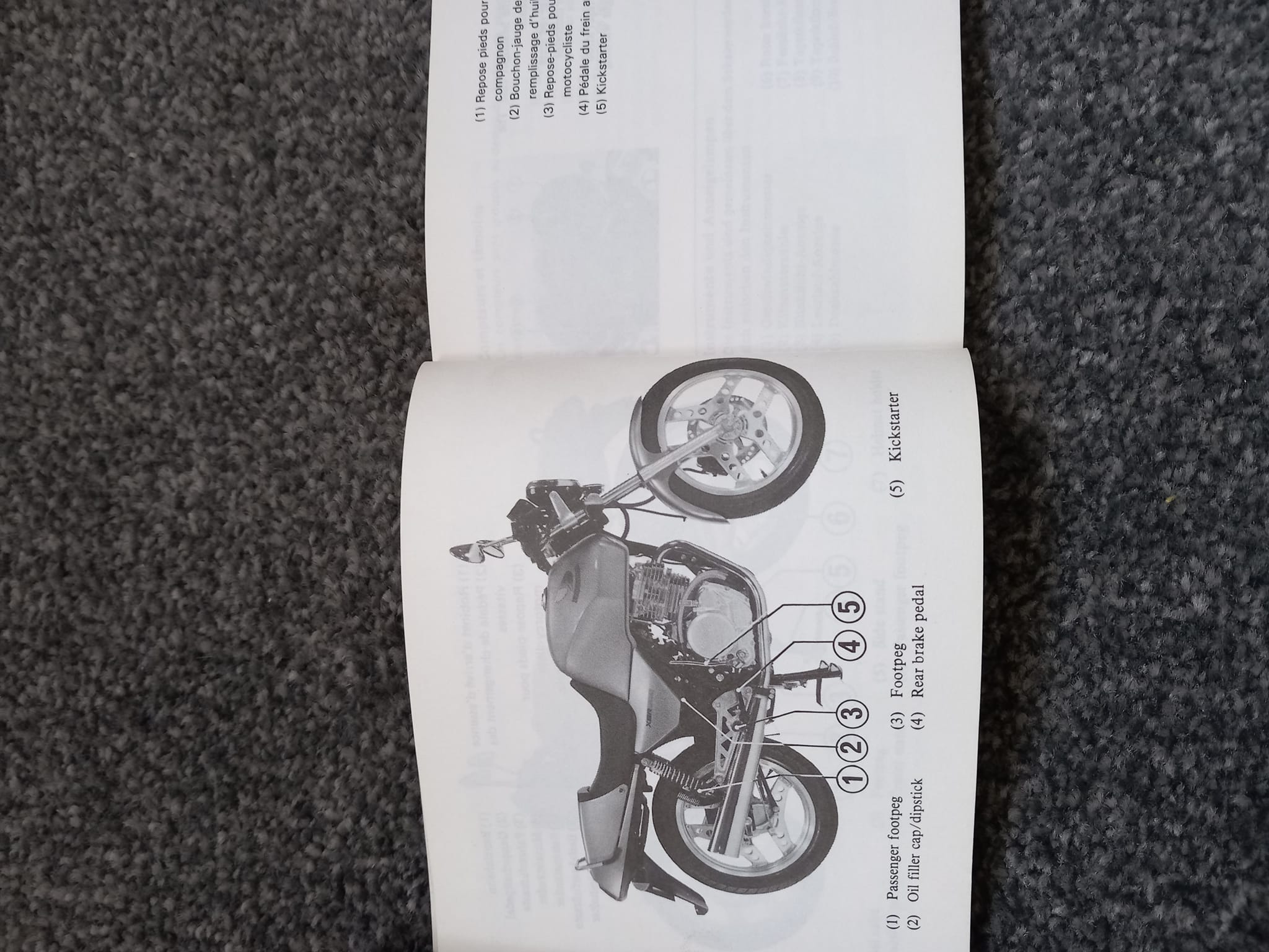 Honda Cr 500/95 owner maintenance manual condition perfect,like 