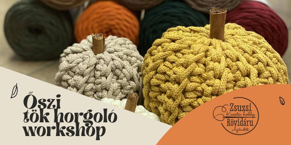Őszi tök horgoló workshop