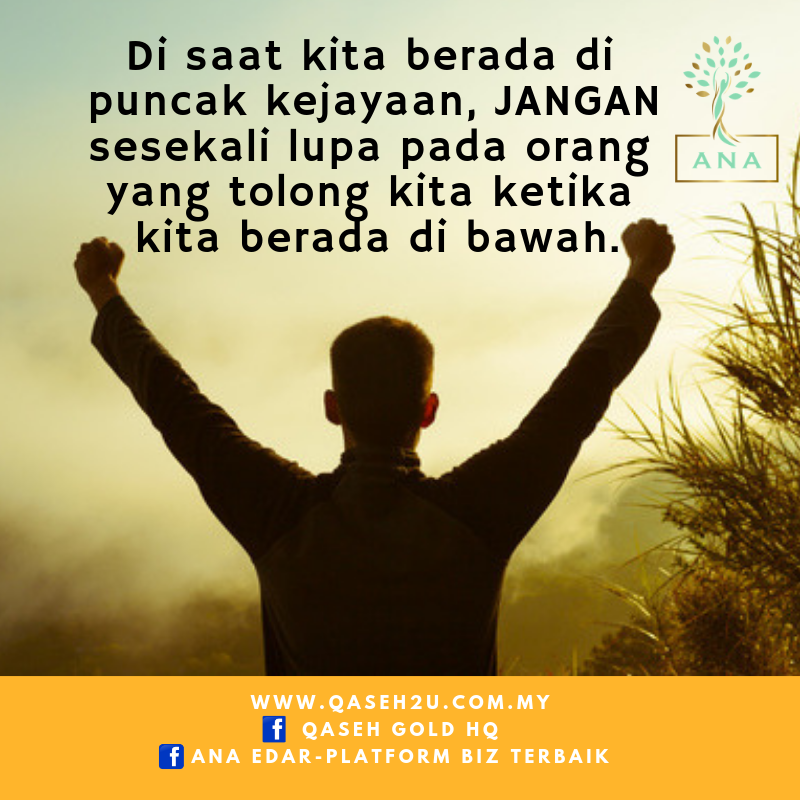 Dalam kerendahan hati... - ANA EDAR - Platform Biz Terbaik