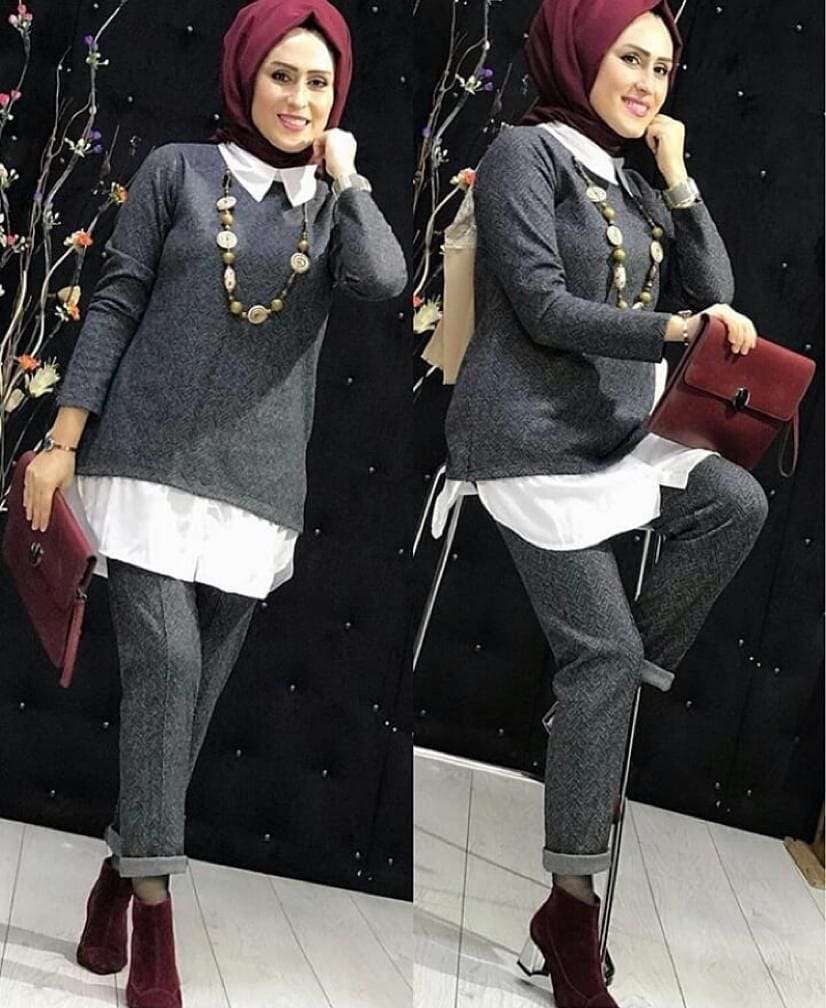 💓gomlek detayli tunik pantolon  Tesettür Zeynep BUTİK Facebook 