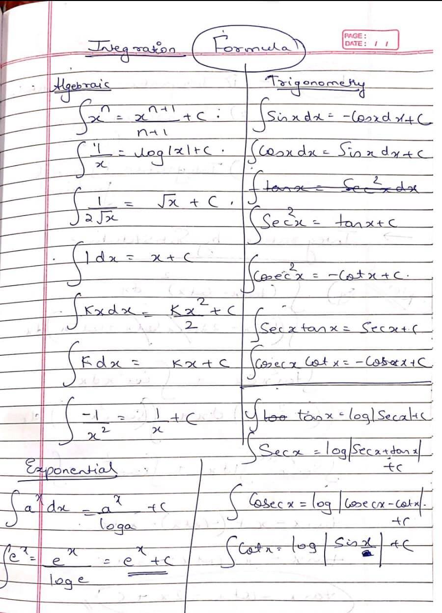 MATH 4 U - QRS ( Quick revision series) Indefite...