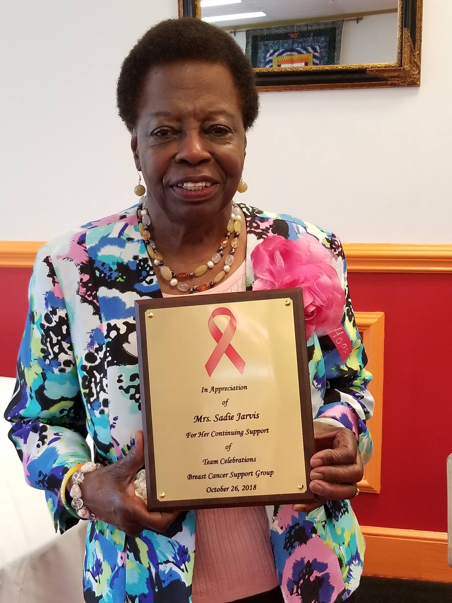 Congratulations and thank you to our own Sadie Jarvis. For over 20 ...