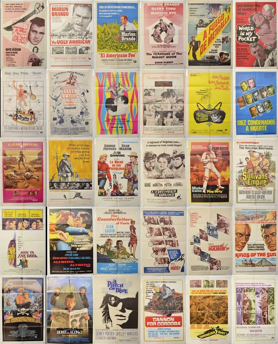 1960 - belgian movie poster for 