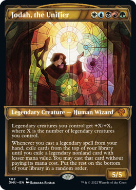 how many legendary cards in a deck mtg Jodah, the Unifier Creatures Magic Commander Put a creature card from any graveyard onto the battlefield under your control How many legendaries in a
