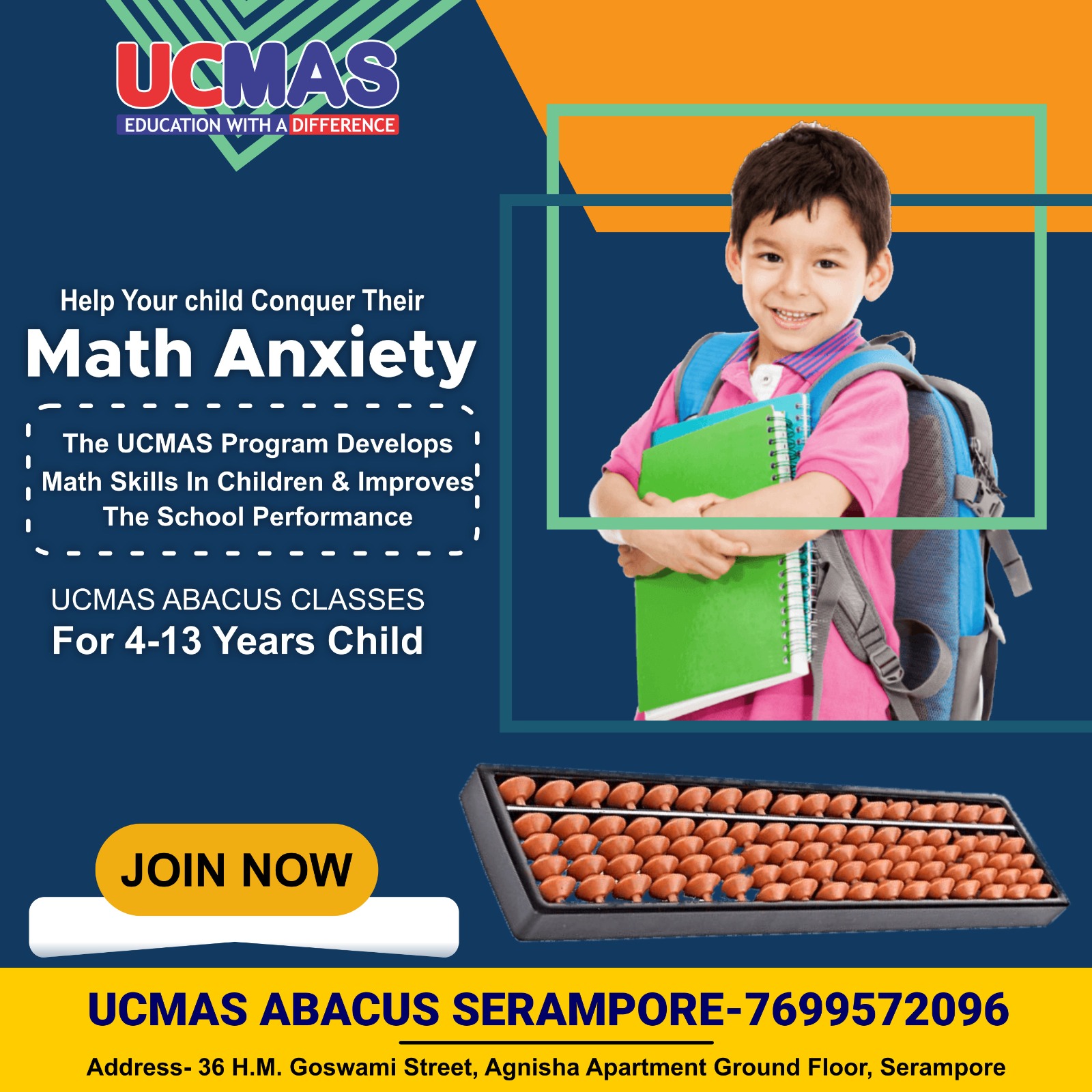🥳🥳 Help Your Child Conquer Their... - UCMAS Abacus Serampore | Facebook