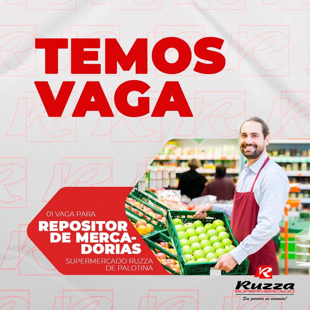 🔎 Temos vagas de emprego para... - Supermercado Ruzza | Facebook
