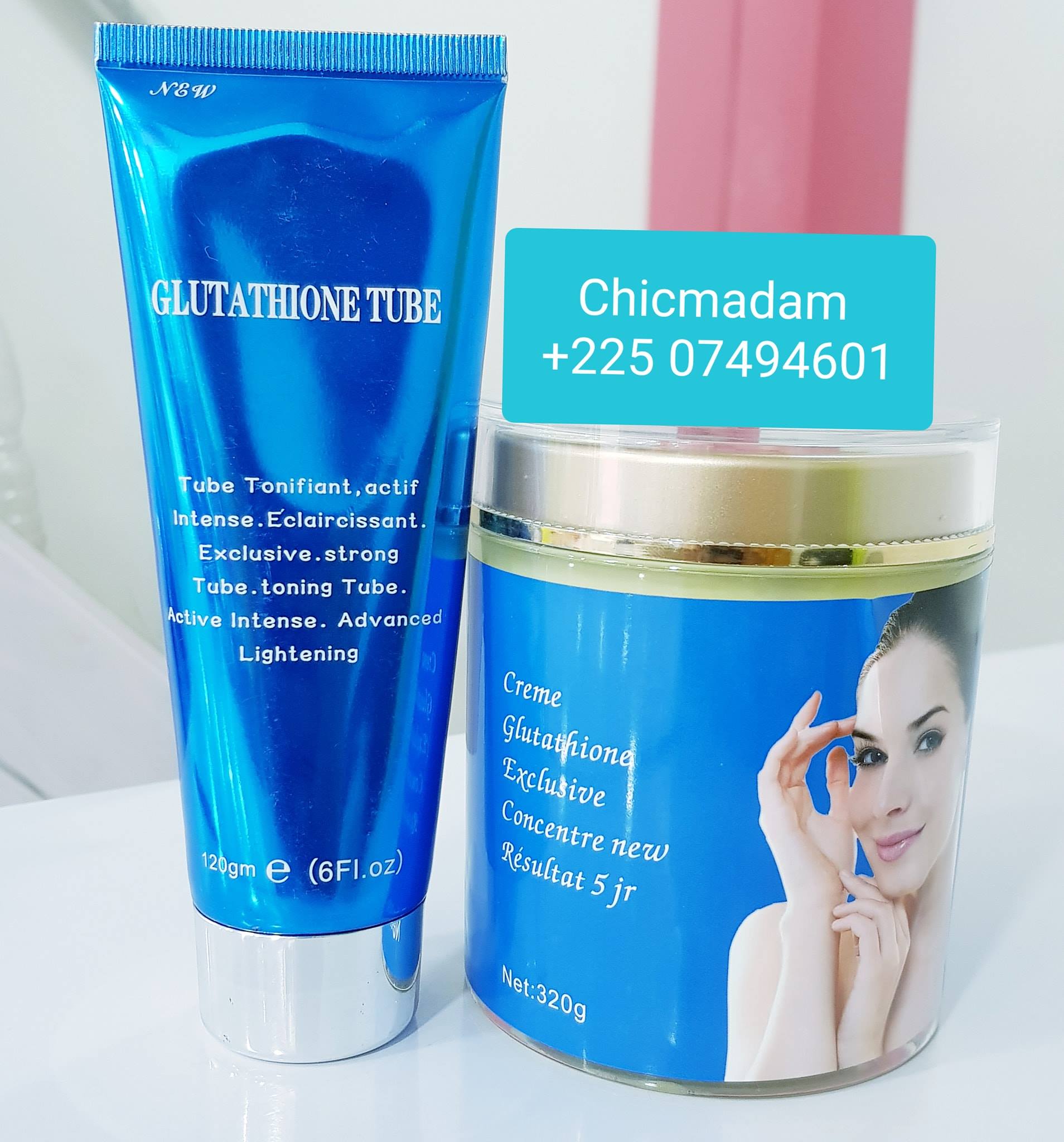 Crème éclaircissante Au Glutathione 50g - Anti-taches Forte Action, FPS 2, Fabriquée En Italie