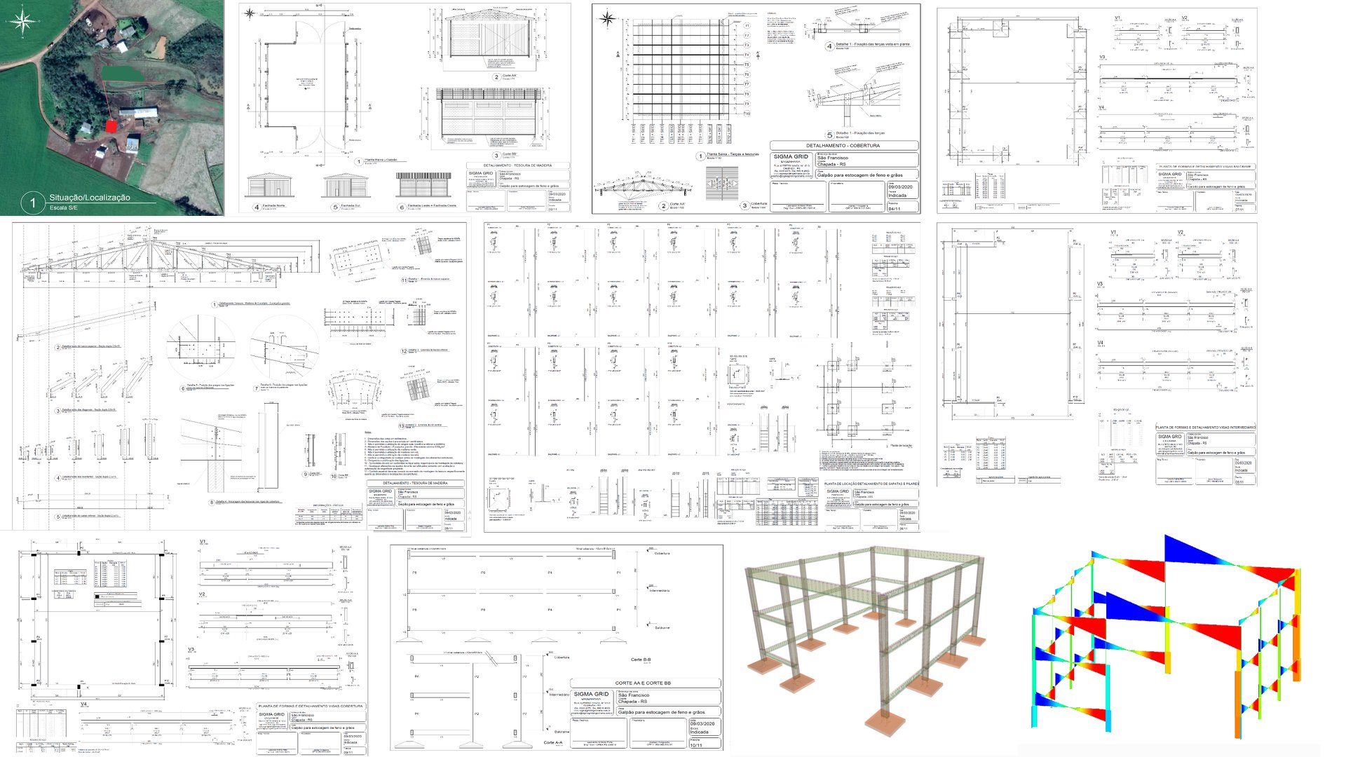 Projeto Estrutural – Galpão para... - Sigma Grid Engenharia | Facebook