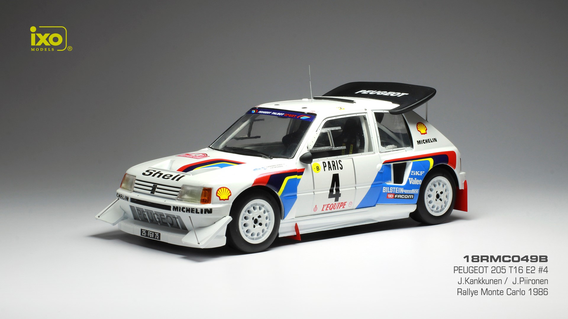 18RMC049B PEUGEOT 205 T16 E2 #4 J.Kankkunen / J.Piironen Rallye