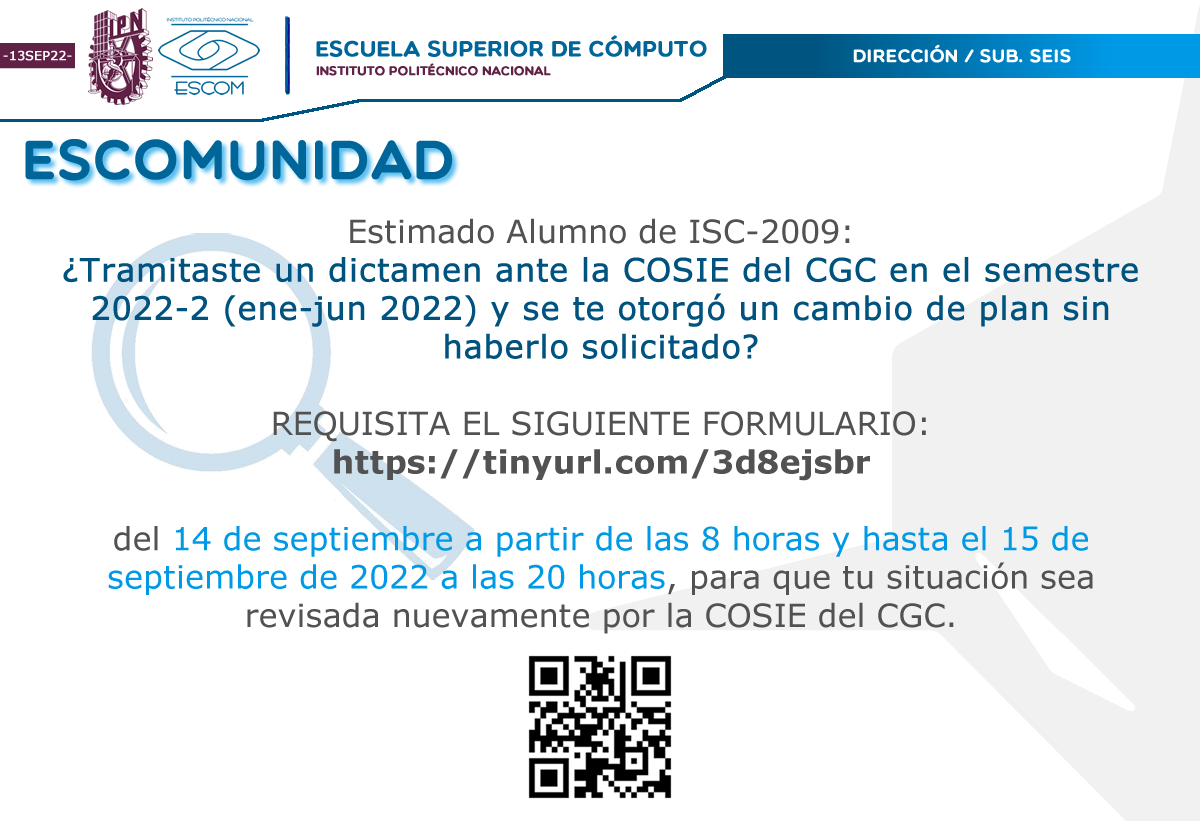 Escuela - ESCOMunidad ¿Tramitaste un dictamen ante la COSIE del CGC en ...