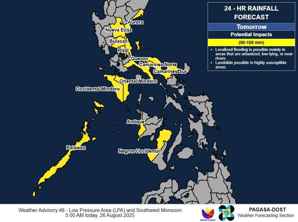 Higos Pili - Weather Advisory 🌧️🌀 For: Low Pressure Area... | Facebook
