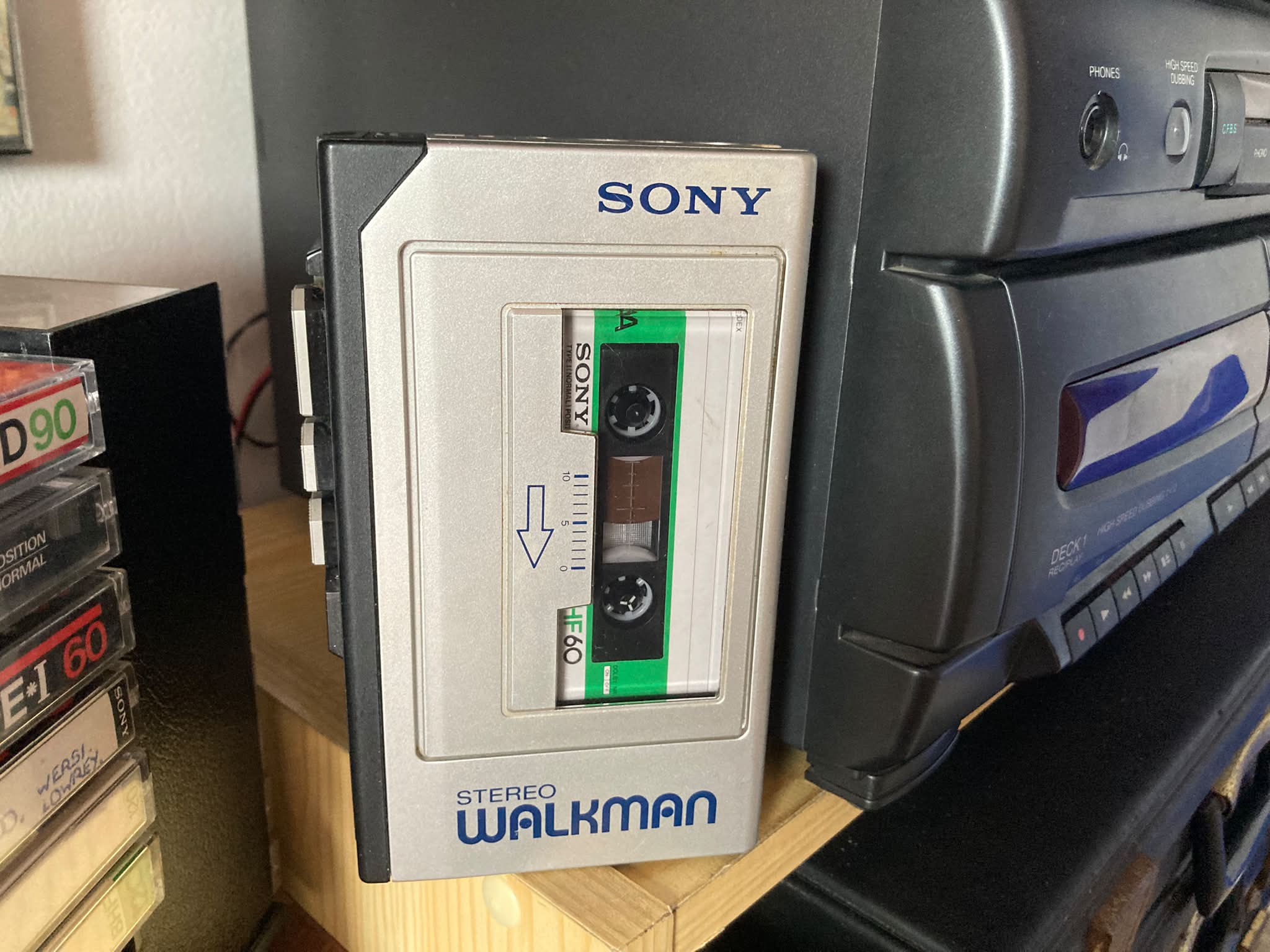 Sony WM-109, 1986-88, Auto Reverse, Dolby B, Remote control.