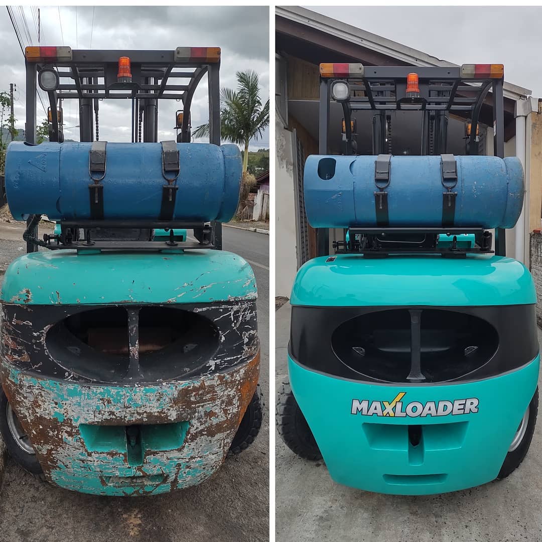 Um antes e depois de encher os... - Alto Vale Empilhadeiras