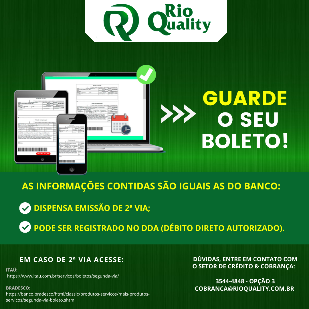 Prezados clientes,... - Rio Quality Comércio de Alimentos | Facebook