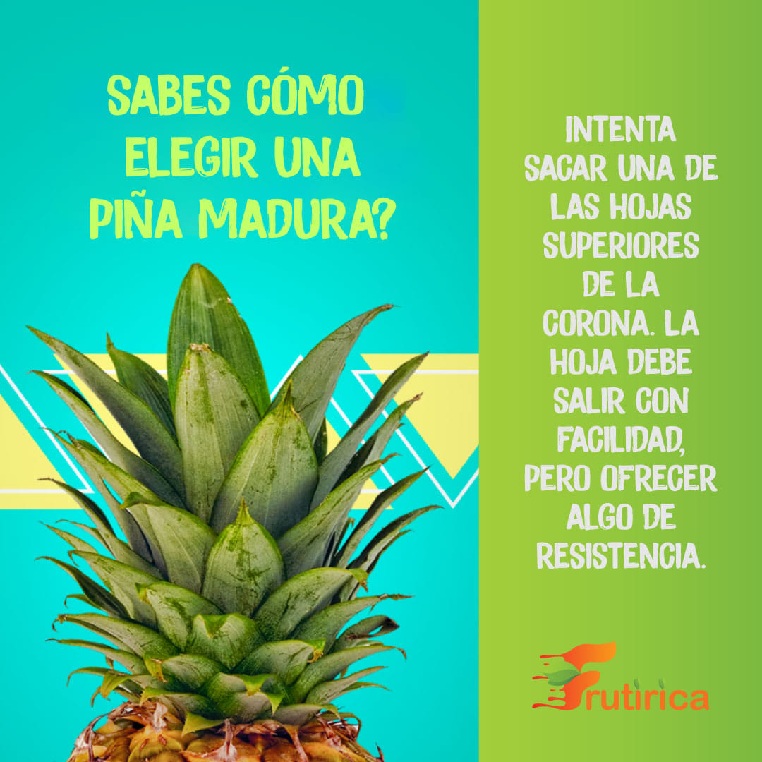 Frutirica - Frutips!!!😊 La piña🍍 es una de las frutas más refrescantes ...
