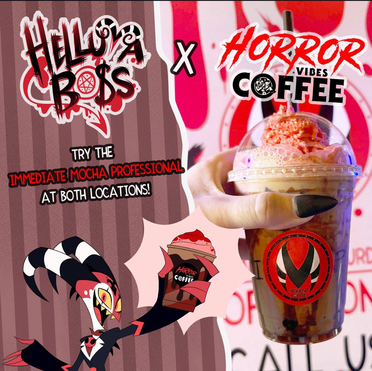 I.M.P inspired coffee at Noho and Vegas locations