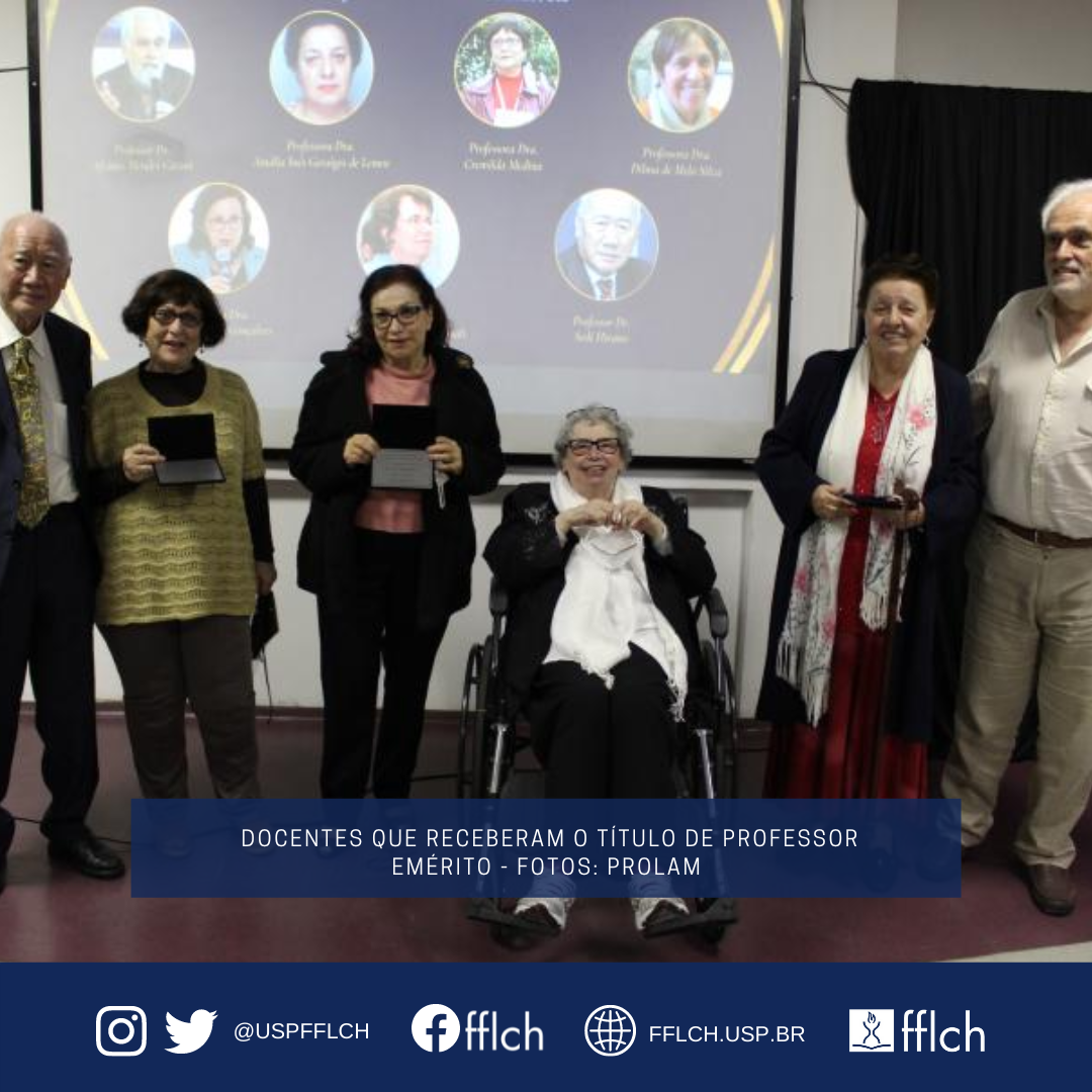 FFLCH USP - 📰 #TBT: Prolam outorga título de Professor...