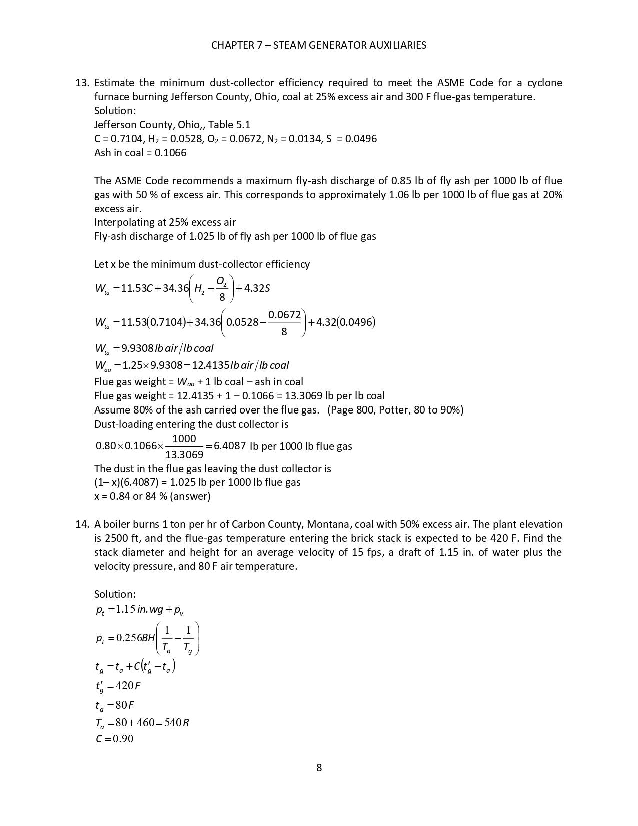 Power Plant Theory and Design Solution Manual