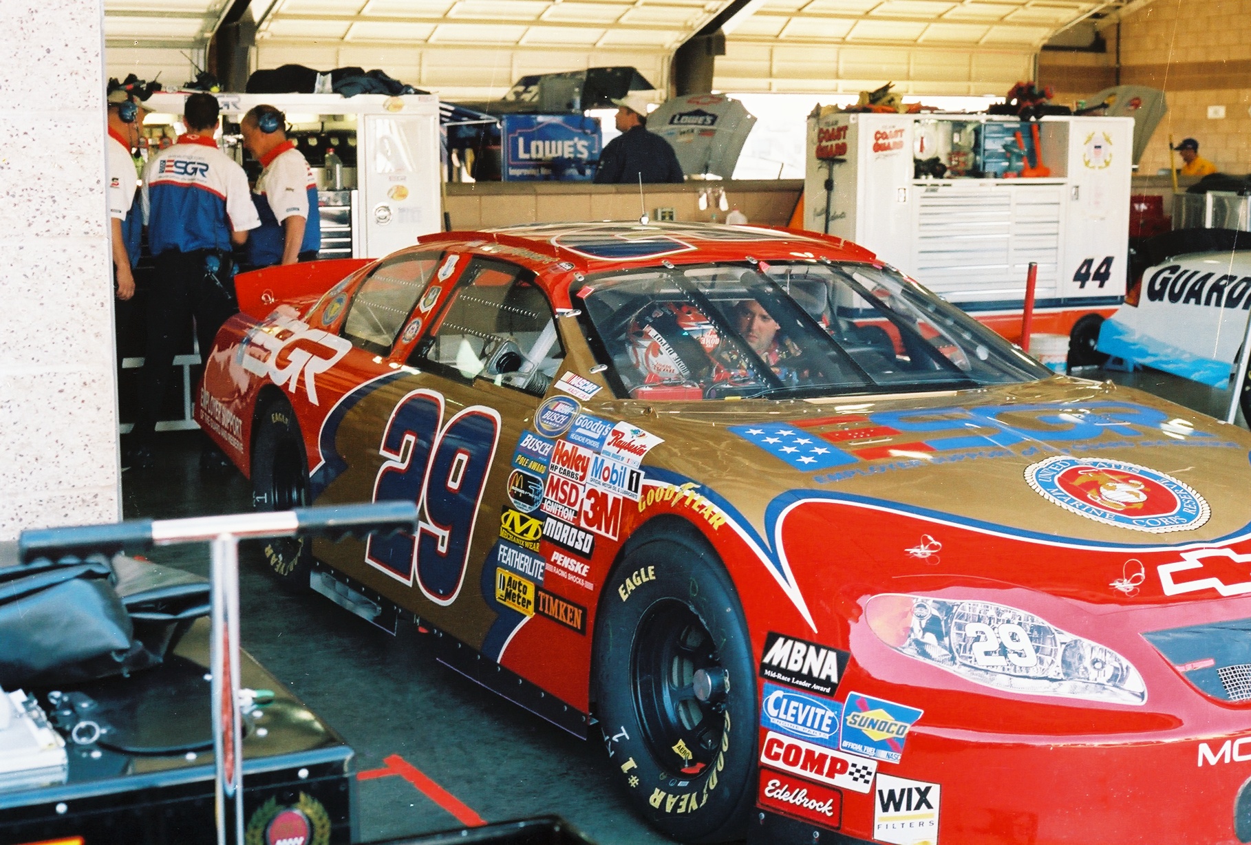 Tony Stewart over the years at California Speedway