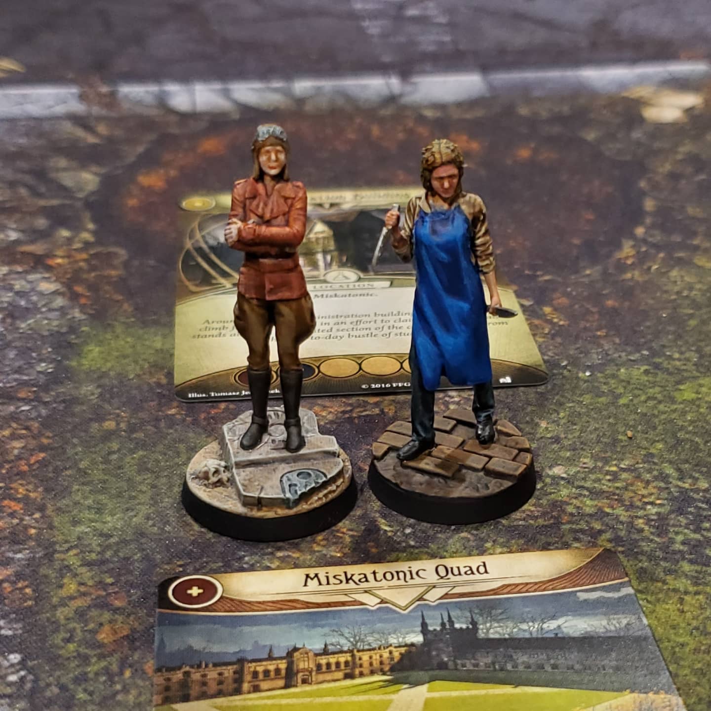 arkham horror card game miniatures Horror: The Core Set  Asmodee USA drinking alcohol supplied by rum runners and the mob PittsPilot - 3d printed miniatures
